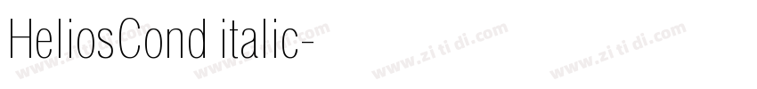 HeliosCond italic字体转换 HeliosCond italic字体转换